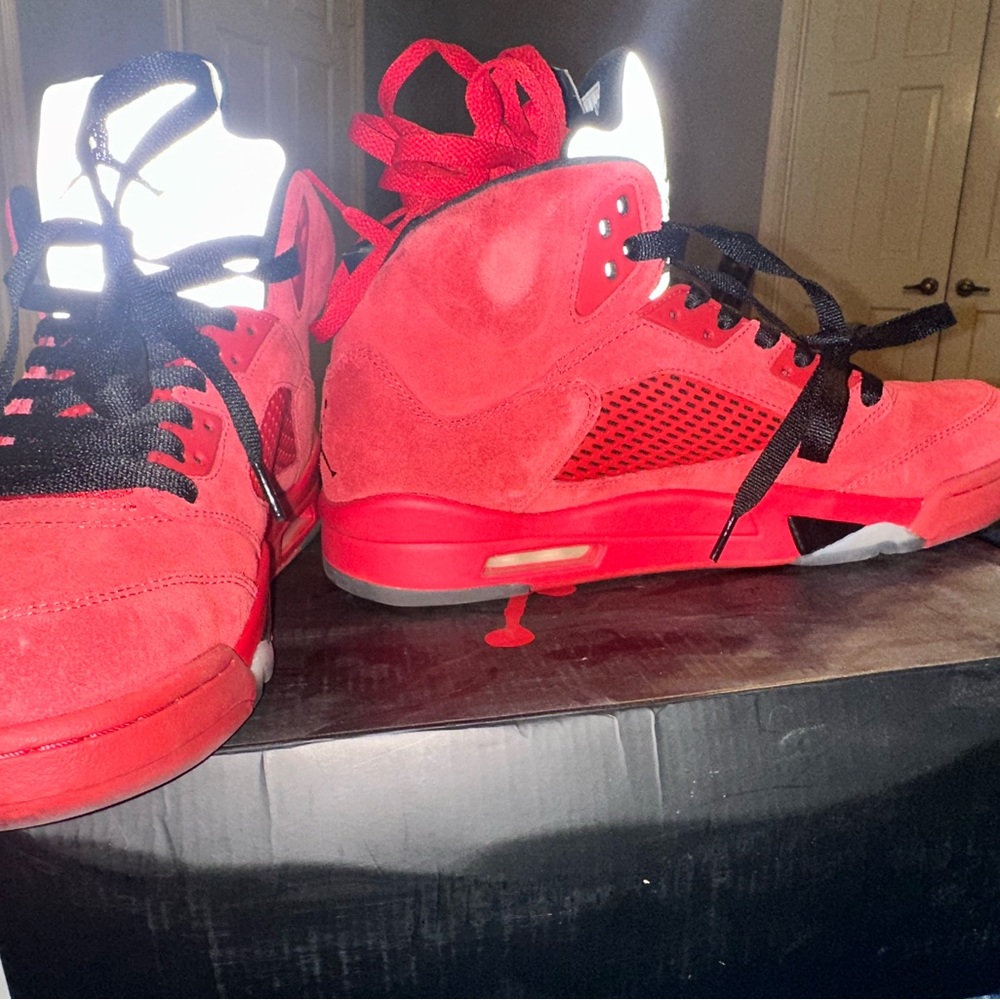 Jordan Athletic Shoes in Red and Black
